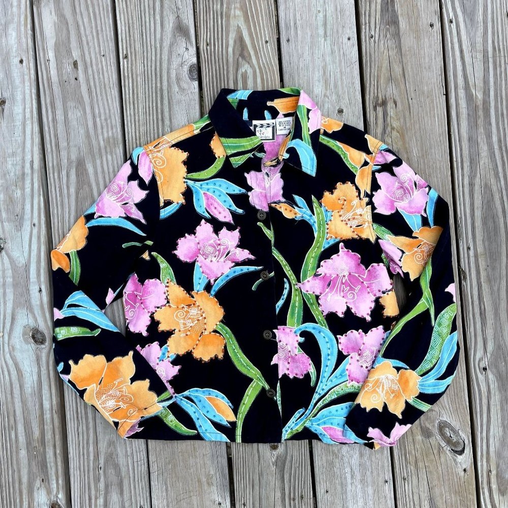 VTG Take 2 Floral Embellished Top - Picture 3 of 6